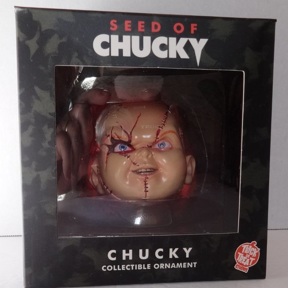 Holiday Horrors Seed of Chucky Head Ornament - Picture 1 of 1